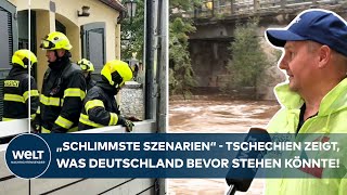 HOCHWASSER DEUTSCHLAND BEREITET SICH VOR  „Besorgniserregende Zustände“ in Tschechien amp Polen [upl. by Hulbard]