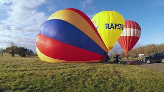 Start med tre luftballonger utanför Stenstorp [upl. by Wickner]