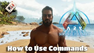 ARK Survival Ascended  How to Use Console Commands and Creative Mode NEW CHANGES [upl. by Aliakim]