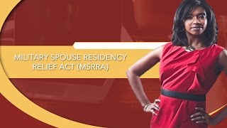 Military Spouse Residency Relief Act MSRRA [upl. by Russian177]