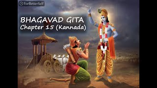 Bhagavad Gita in kannada  Chapter 15  All Chapters   Bhagawad Geeta  Pravachana [upl. by Dempstor123]