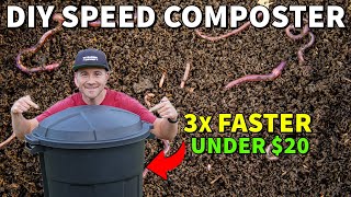 How To Make Unlimited Compost FAST In A 20 Trash Can EASY DIY Guide [upl. by Cresa]