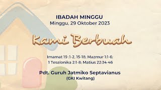 Ibadah Online Minggu 29 Oktober 2023 [upl. by Malilliw]