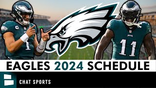 Philadelphia Eagles 2024 Schedule Opponents amp Instant Analysis  NFL Schedule Release [upl. by Nyvlem]