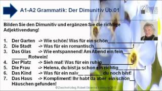 A1A2 Grammatik Dimunitiv u Deklination Üb01 [upl. by Evelina]