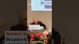 Gli spostano la sedia e Vincenzo De Luca cade a terra incidente in Regione Campania shorts [upl. by Alletneuq683]