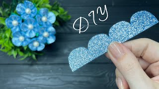 How to make Glitter Flowers DIY Foam Sheet Craft Ideas [upl. by Stasny]