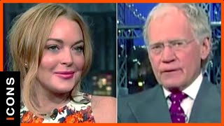 Lindsay Lohans embarrassing interview with David Letterman [upl. by Glen]