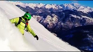 GoPro snowboarding Freeride les 3 vallees Val Thorens Meribel Courchevel [upl. by Anderegg999]