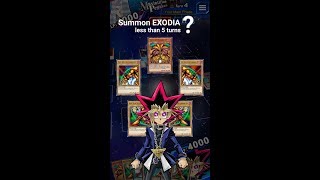 Yugioh Duel Links  How to summon Exodia Quickly Decklist [upl. by Seira]