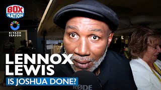 Lennox Lewis BRUTALLY HONEST Reaction To Anthony Joshua Shock Loss [upl. by Nelrac877]