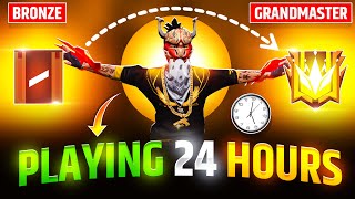 PLAYING 24 HOURS NONSTOP FOR GRANDMASTER IN CS RANK😲glitch file for free fire max GARENA FREE FIRE [upl. by Wittenburg824]