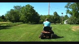 Mowing with a wheel horse 3128speed and a C161 automatic [upl. by Skolnik362]