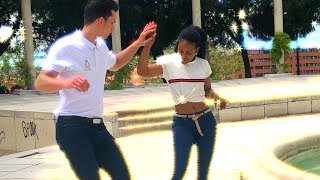 Baile de BACHATA Johana y Sueco quotBusco Una Mujerquot Joan Soriano [upl. by Viguerie]