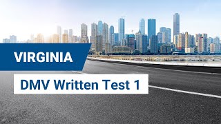 2024 Virginia DMV Written Test 1 [upl. by Namrej288]