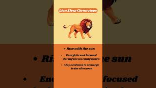 Sleep Chronotypes  The Lion [upl. by Christoph]