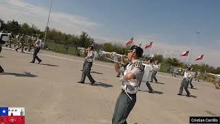 Escuela Militar Ingreso a la Elipse del parque OHiggins Prepreparatoria Parada Militar 2024 [upl. by Mariann]