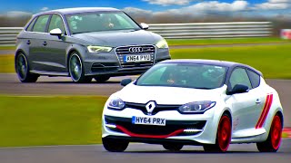 Mégane Renaultsport 275 TrophyR vs Audi S3  Fifth Gear [upl. by Granny]