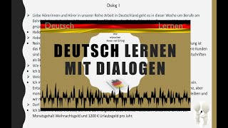 Dialoge A2  B1 Deutsch lernen durch Hören  5 [upl. by Katey]