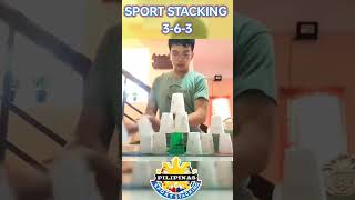 Fast Sport Stacking 363 in 2211 Seconds cupstacking fast shorts [upl. by Hpsoj]