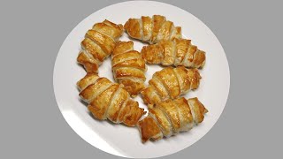 Jednoduché rychlé croissanty s Nutellou recept [upl. by Notyad]