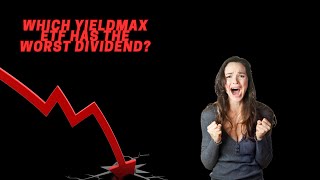 Which YieldMax ETF is the Worst  Dividend Version [upl. by Wymore245]