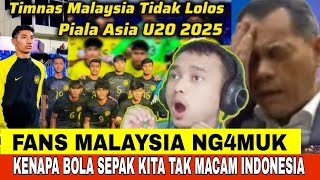 FANS MALAYSIA KESAL TIMNAS MALAYSIA GAGAL LOLOS PIALA ASIA MALAH BANDINGKAN DENGAN INDONESIA [upl. by Porta779]