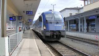 RailJet 73 nach Graz Hbf im Bahnhof Mürzzuschlag am 1932019 [upl. by Canica]