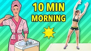 Best 10 Min Morning Workout Full Body Fat Burning [upl. by Lewes]