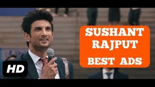 Sushant Singh Rajput Best Ads  Sushant Singh Rajput TV Ads  Sushant Singh Rajput Latest Ads [upl. by Nairdad]