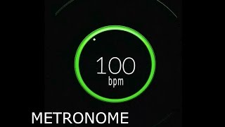 100 BPM Beats Per Minute Metronome Click Track HiQ [upl. by Nylednarb]