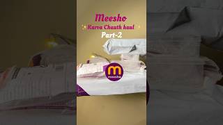 Meesho Karva Chauth finds  haul  mehendi sticker meeshofinds unboxing shorts [upl. by Andi749]