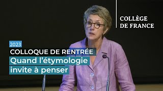 Quand létymologie invite à penser  Vinciane PirenneDelforge [upl. by Onifur]