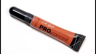 LA Girl Pro Orange Color Corrector TryOn Video [upl. by Aohsoj]