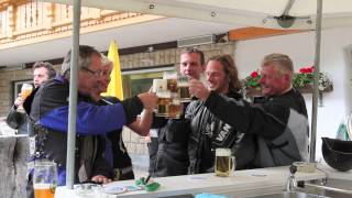 Biker Hotel Olympia aprèsbike ristorante  Arabba Dolomites Italy [upl. by Eimma]