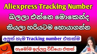 Aliexpress Tracking number බලලා මොකෙන්ද Order මොකෙන්ද එන්නෙ කියල හරියටම දැනගන්න  Tech with anuwa [upl. by Gabriel]