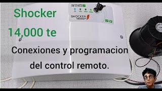 Energizador Shocker 14 te Conexion y programacion del control remoto [upl. by Hnacogn]