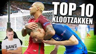 TOP 10 KLOOTZAKKEN TIJDENS VOETBAL WEDSTRIJDEN [upl. by Aicinod]