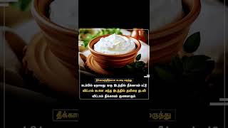 தீக்காயத்திற்கான உடனடி மருந்து truesnippetsfoodcurdfireburnburnkitchen Tips [upl. by Vernon]