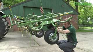 Set up a KRONE rotary tedder [upl. by Duwad765]