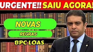 BPCLOAS URGENTE NOVAS REGRAS PARA O RECEBIMENTO DO BPC CONFIRA [upl. by Hcaz]