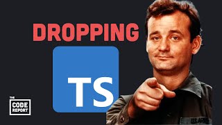 Big projects are ditching TypeScript… why [upl. by Irbmac]