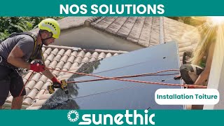 Tutoriel Installation Kit Panneaux Solaires Autoconsommation sur Toiture SoiMême  Sunethic 2023 [upl. by Alacim]