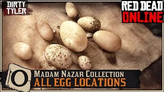 All Bird Egg Locations Cycle 6 Red Dead Online RDR2 Madam Nazar Collection [upl. by Arodal]