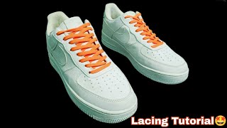 6 Cool Ways How To Lace Your Nike Air Force 1 🤩  Nike Air Force 1 Lacing  BEST WAY [upl. by Sadye]