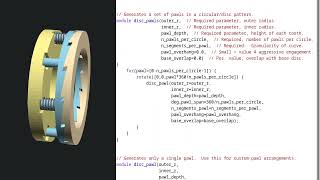 OpenSCAD Disc Pawls [upl. by Maffa541]