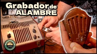 GRABADOR de AUDIO VINTAGE de ALAMBRE Literal😮 en Estudio El Attic  Rackeados 6 Extracto [upl. by Heidi]