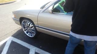 94 Cadillac on 22s in dmv [upl. by Ahsanat]