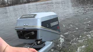 1986 Evinrude 4hp Deluxe outboard motor [upl. by Tiebold]