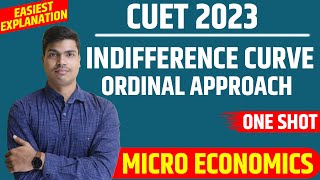 Indifference curve analysis  CUET 2023 Micro economics 25 marks fixed  Dont miss this Topic [upl. by Ethe752]